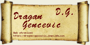 Dragan Genčević vizit kartica